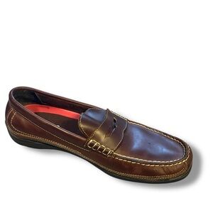 G.H. Bass Men's Brown Leather Penny Loafers Size 12